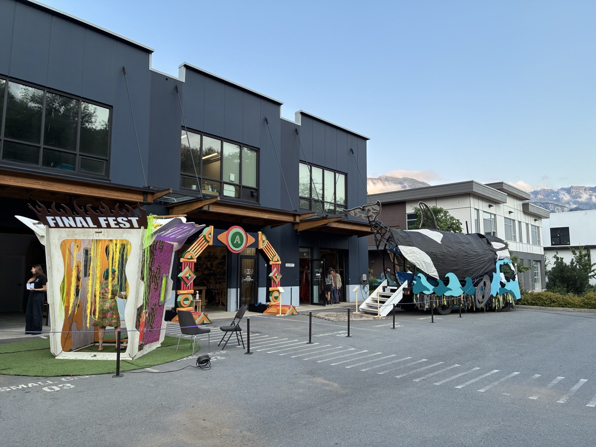 Create Makerspace at the 2026 Showcase, with the Orcar and two installations out front